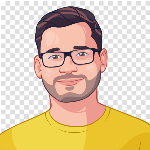 Cartoon man smiling portrait | Avatoon.net