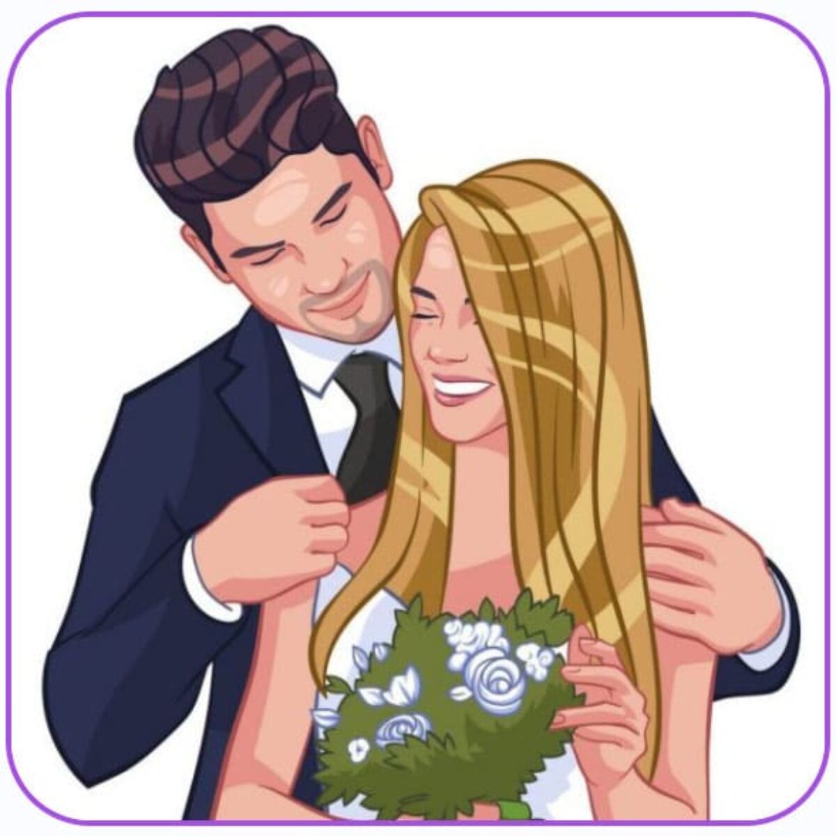 Turn Couple Portrait Into a Cartoon Picture