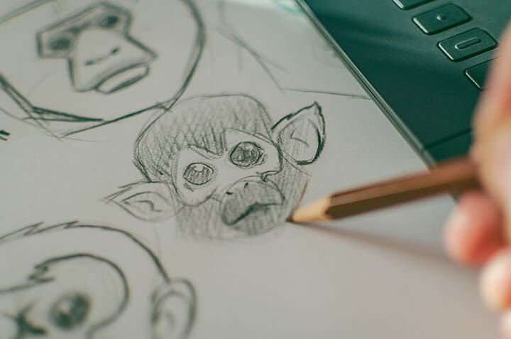 Sketch Boy Cartoon Character Stock Illustration 1175959159 | Shutterstock